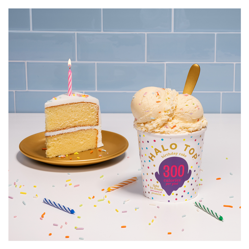 Halo Top Birthday Cake Light Ice Cream Pint