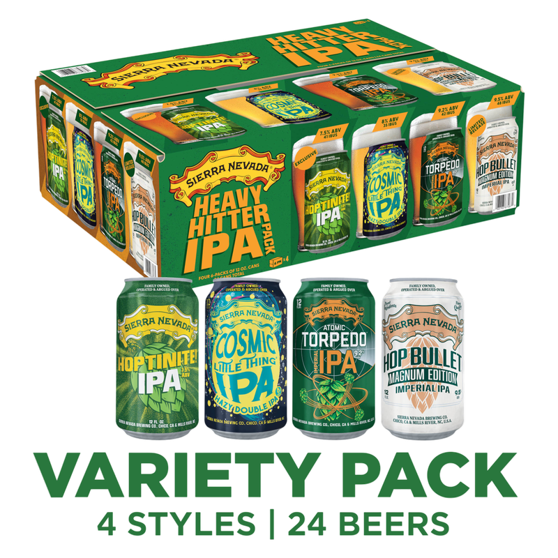 Sierra Nevada Heavy Hitters IPA Pack 24pk 12oz Cans