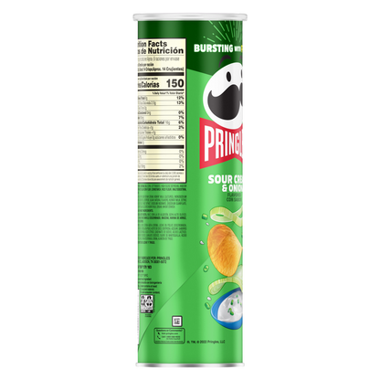 Pringles Sour Cream & Onion Potato Crisps Chips 5.5oz