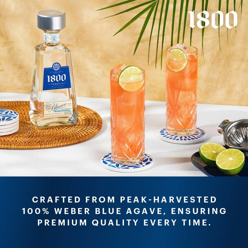 1800 Tequila Blanco 1L (80 Proof) - 1800 – BevMo!