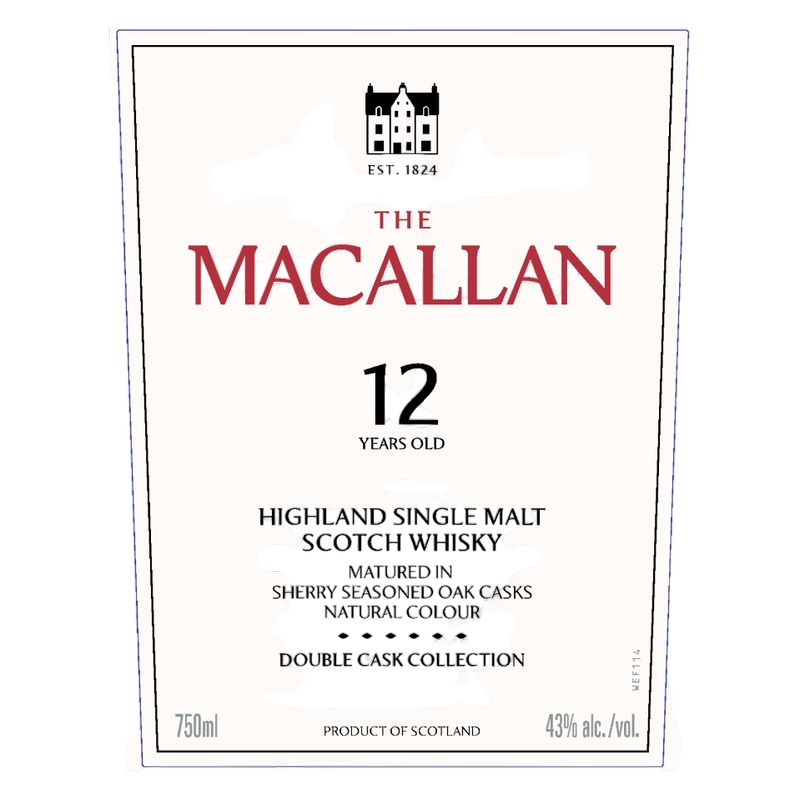 Macallan 12 Yr Double Cask 750ml (86 proof)