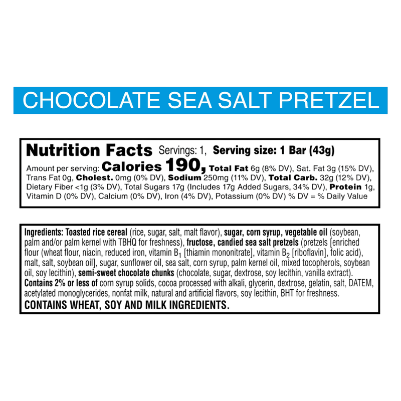 Rice Krispies Treats Bliss Chocolate Sea Salt Pretzel, 1.5 oz