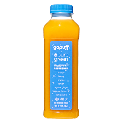 Gopuff x Pure Green Immunity Juice Refresher 16 oz