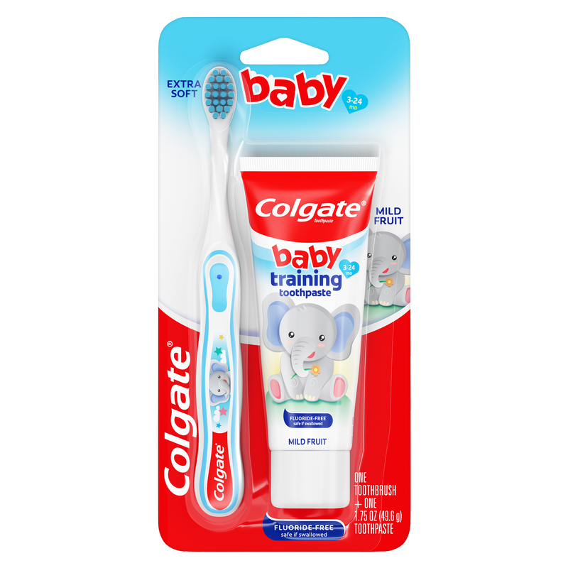 Colgate Kit Baby Toothpaste 1.75 oz & Extra Soft Baby Toothbrush