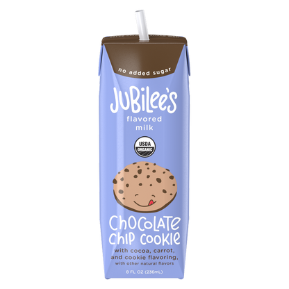 Jubilee's Organic Chocolate Chip Cookie Protein Milk 12pk 8oz Ctn- XL