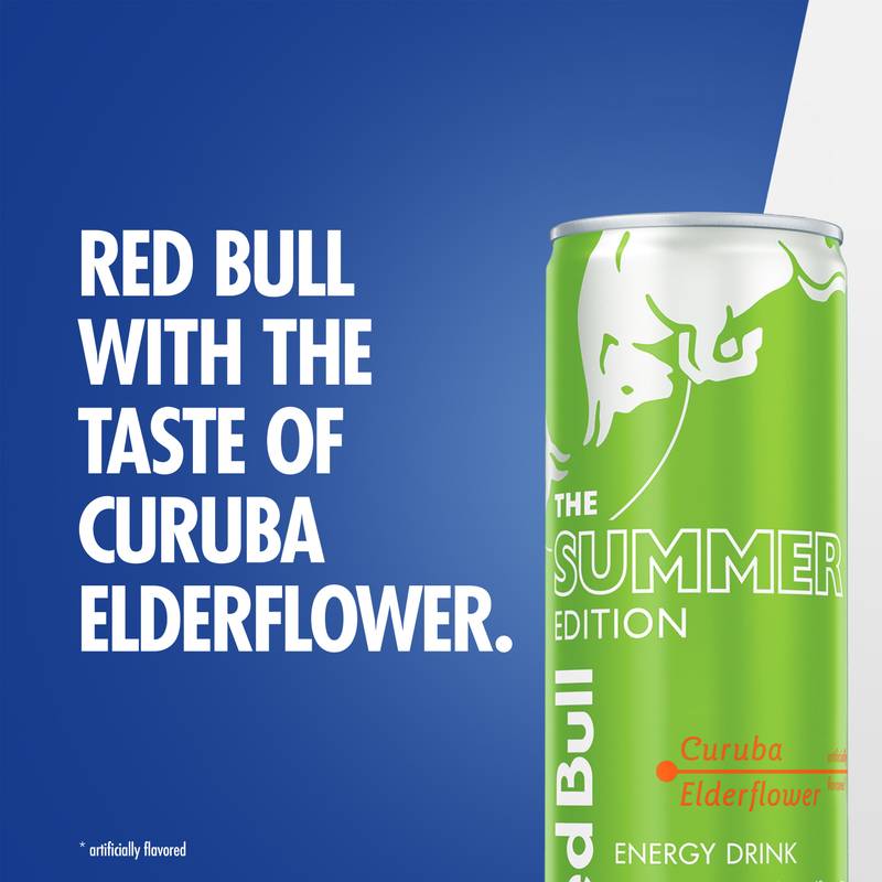 Red Bull 12 Oz. Green Edition Curuba Elderflower Energy Drink