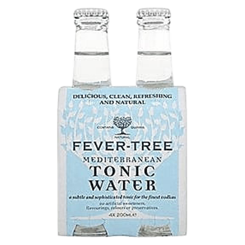 Fever-Tree Mediterranean Tonic Water 4pk 6.8oz Btl