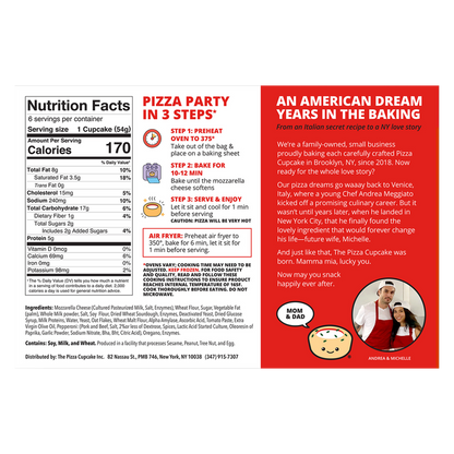 The Pizza Cupcake Pepperoni 6ct 11.5oz