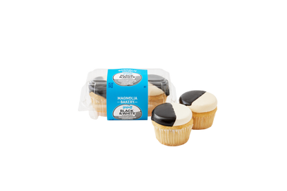 Gopuff x Magnolia Bakery Black & White Cupcakes