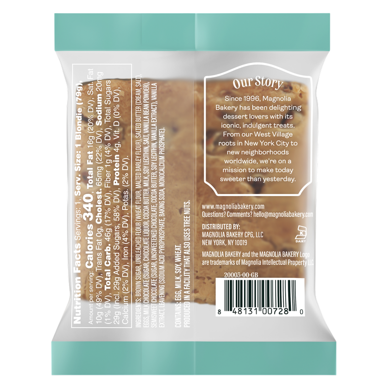 Magnolia Bakery Chocolate Chunk Blondie 2.8oz