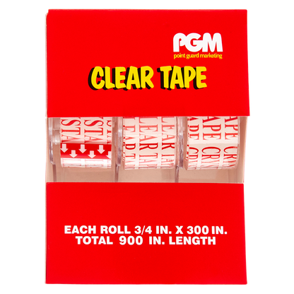 PGM Clear Tape 3pk