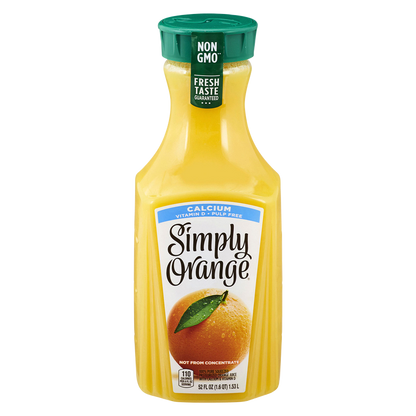 Simply Orange Juice With Calcium 52oz Btl