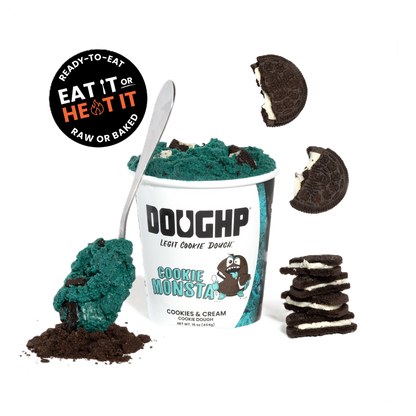 Doughp Cookie Monsta Cookies & Cream Edible Cookie Dough 16oz