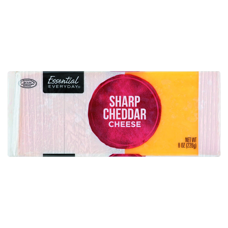 Essential Everyday Sharp Cheddar Cheese Chunk 8oz