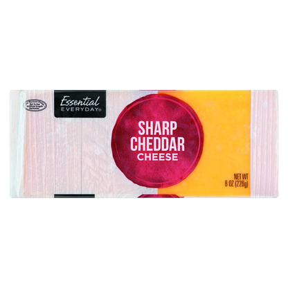 Essential Everyday Sharp Cheddar Cheese Chunk 8oz