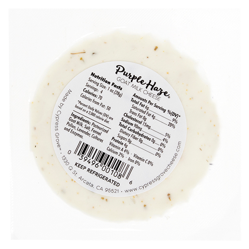 Cypress Grove Purple Haze Goat Cheese - 4oz