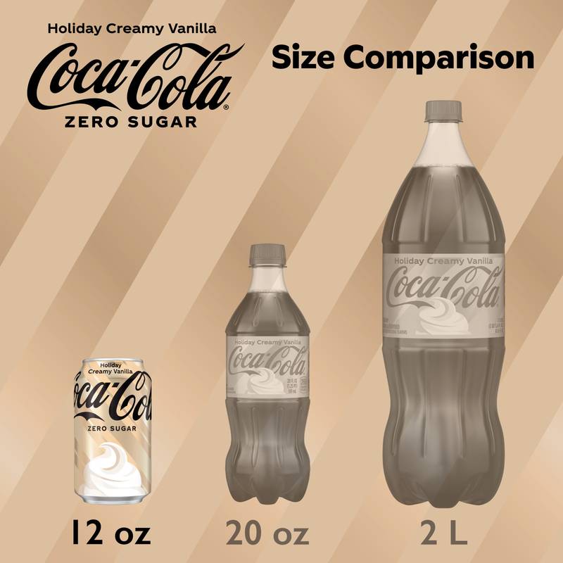 Coca-Cola Zero Sugar Holiday Creamy Vanilla 12pk 12oz Can