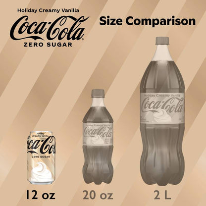 Coca-Cola Zero Sugar Holiday Creamy Vanilla 12pk 12oz Can