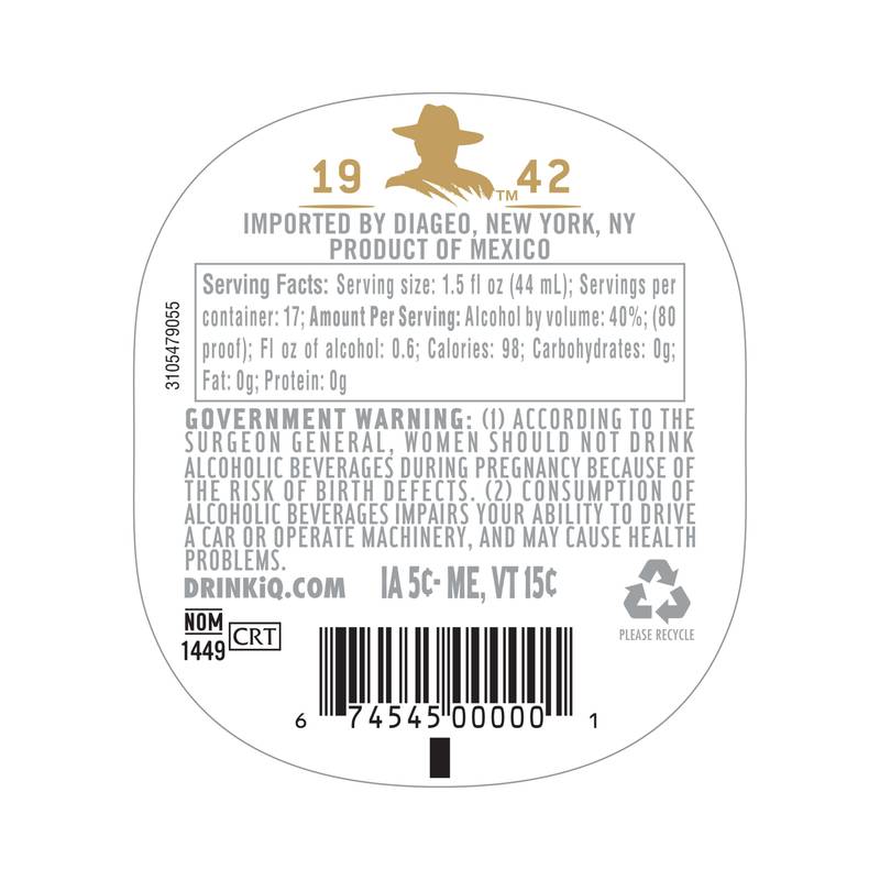 Don Julio Blanco Tequila 750ml (80 Proof)