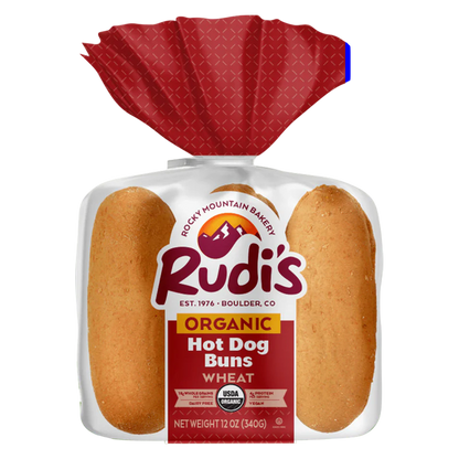 Frozen Rudi's Organic Wheat Hot Dog Buns - 6ct/12oz