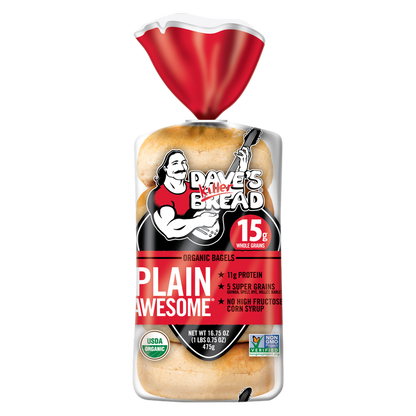 Dave's Killer Bread Plain Bagels - 16.75oz
