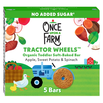 Once Upon a Farm Tractor Wheels 3.35oz