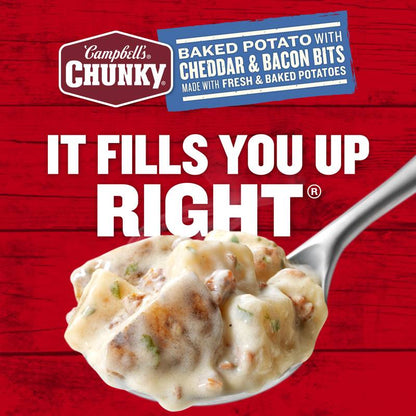 Campbell’s Baked Potato with Cheddar and Bacon Bits Chunky Soup, 18.8oz
