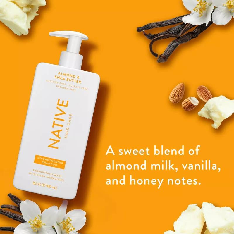 Native Shampoo, Almond & Shea Butter, 16.5 fl oz