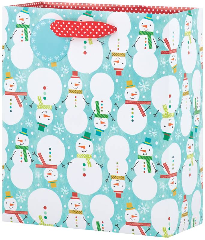 Snowman Celebration 8.5" Gift Bag