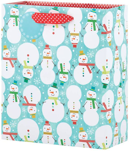 Snowman Celebration 8.5" Gift Bag