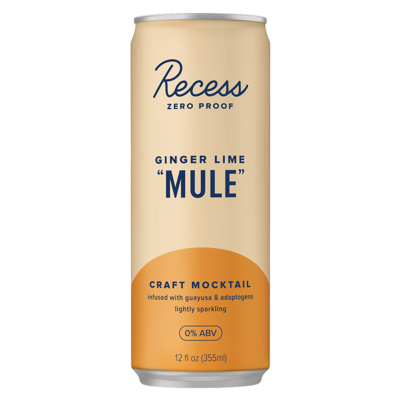 Recess Ginger Lime Mule Mocktail 4pk 12oz Can - Recess – BevMo!