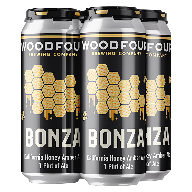 Woodfour Brewing Co. Seasonal - Bonza Honey Amber Ale 4pk 16oz