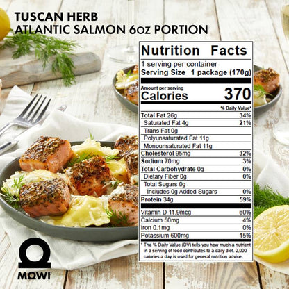 MOWI Tuscan Herb Salmon (Frozen) - 6oz