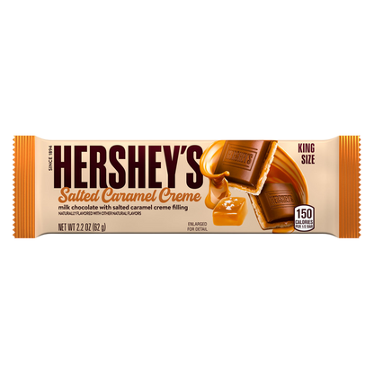 Hersheys Salted Caramel Creme Chocolate Bar, King Size, 2.2 oz