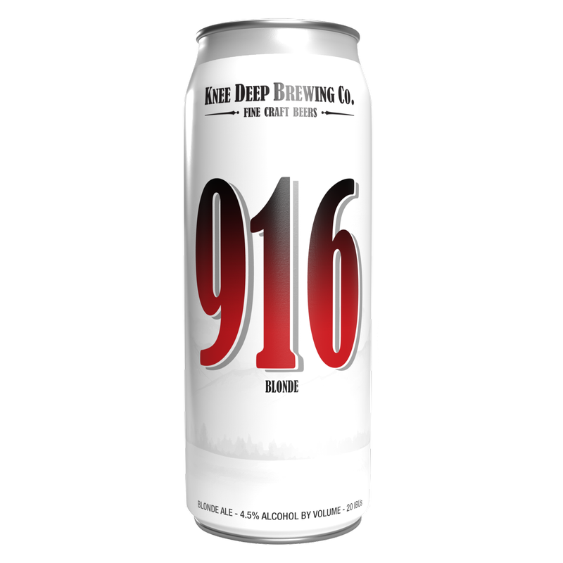 Knee Deep 916 Blonde Ale 19.2oz Can