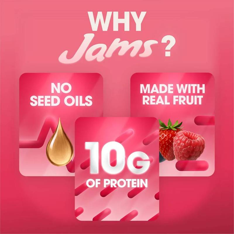 Jams Strawberry Protein PB&J Sandwich 4ct