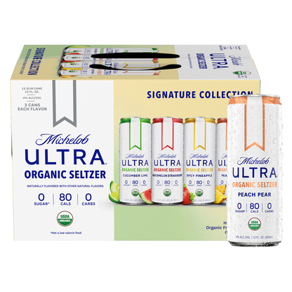 Michelob ULTRA Organic Hard Seltzer Variety Pack 12pk 12oz Slim Cans 4% ABV