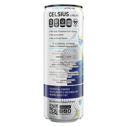 CELSIUS Sparkling Astro Vibe Energy Drink 12oz Can