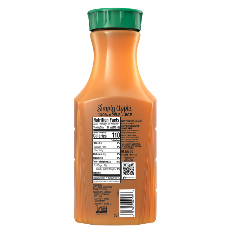 Simply Red Apple Simply Apple Juice 52oz Btl - Simply – BevMo!