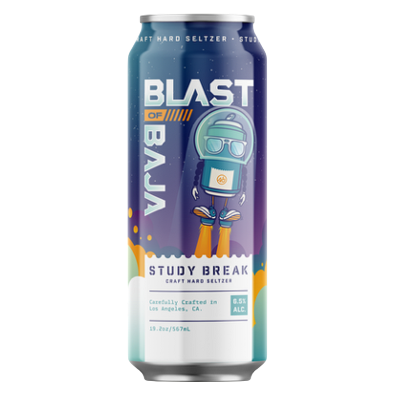 Study Break Blast of Baja Single 19.2 oz Can 6.5% ABV - Study Break ...