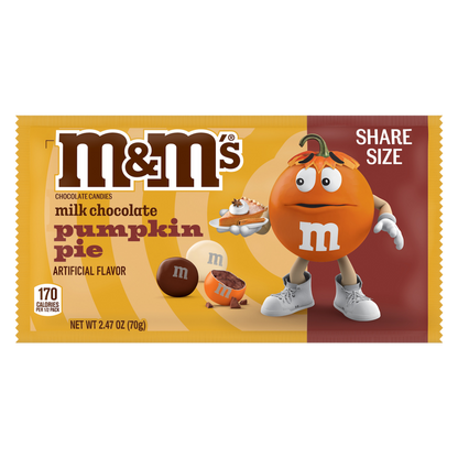 M&M'S® Pumpkin Pie Milk Chocolate Candies Share Size 2.47oz