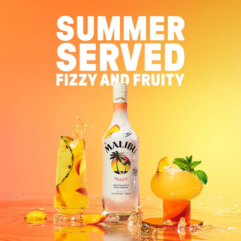Malibu Rum Peach 750ml