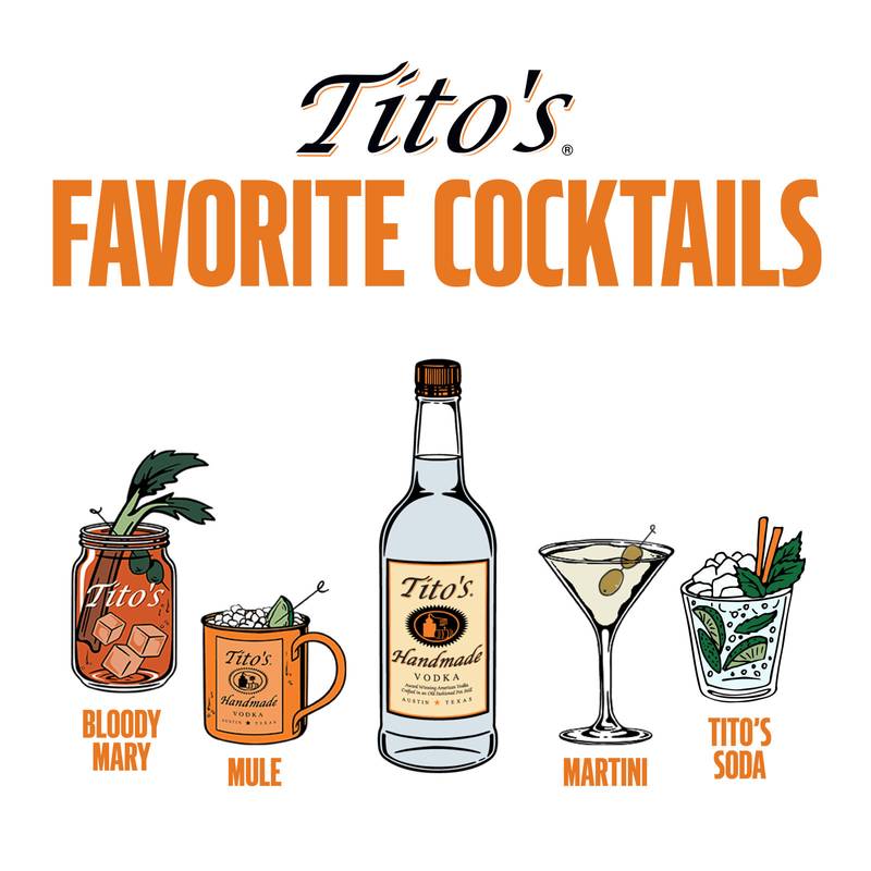 Tito's Handmade Vodka 100ml (80 Proof) - Tito's Vodka – BevMo!