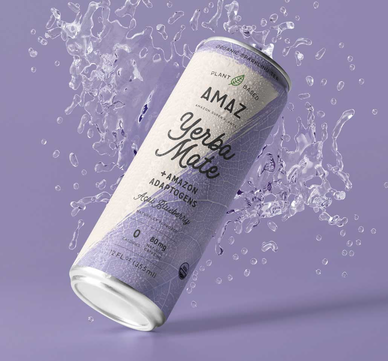 Amaz Yerba Mate + Amazon Adaptogens Blueberry Acai 12oz
