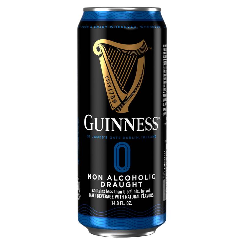 Guiness Zero Draught Non-Alcoholic 8pk 14.9oz Can