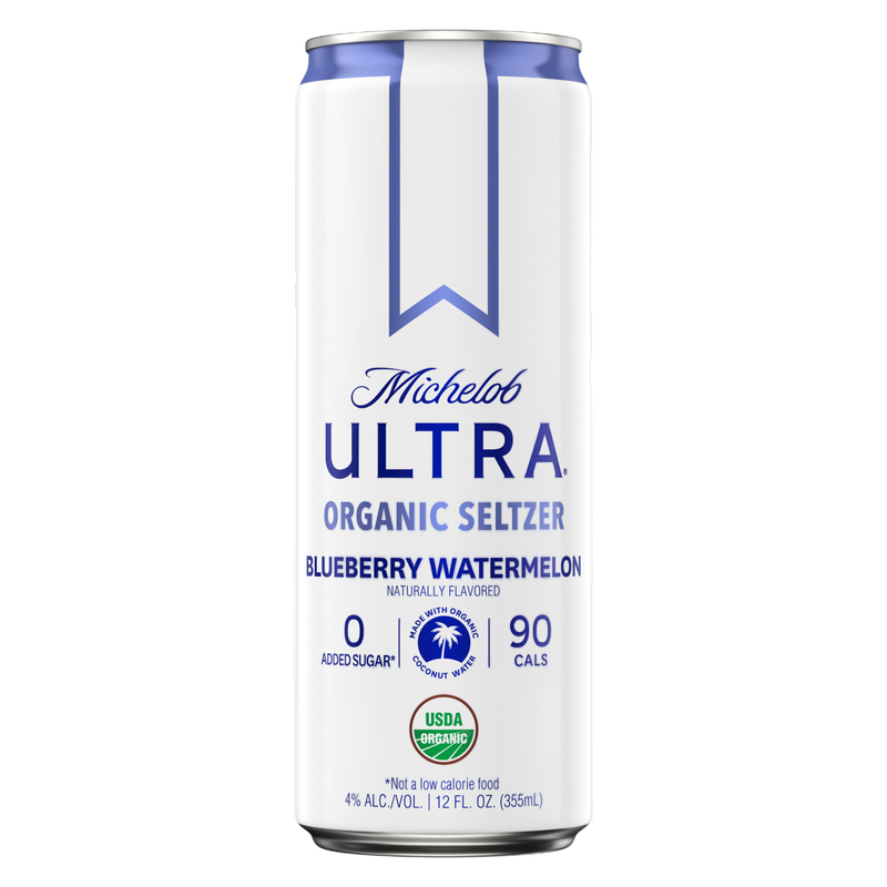 Michelob Ultra Organic Seltzer Blueberry Watermelon Single 12oz Can 4.0% ABV