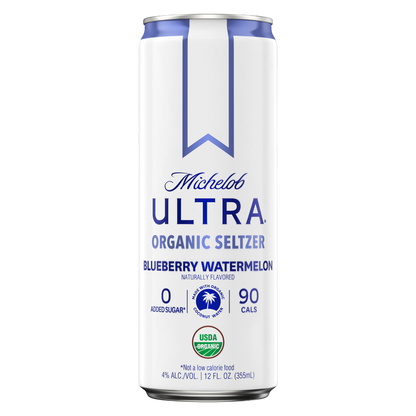 Michelob Ultra Organic Seltzer Blueberry Watermelon Single 12oz Can 4.0% ABV