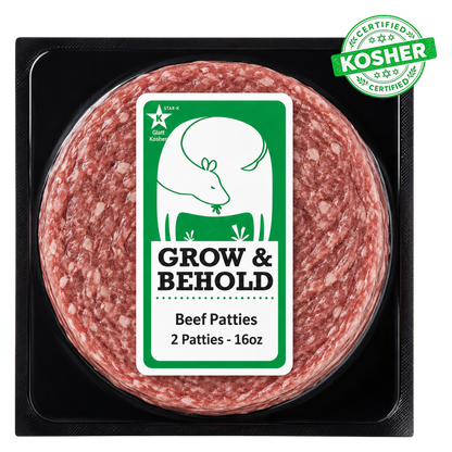 Grow & Behold Beef Burgers 2x8oz