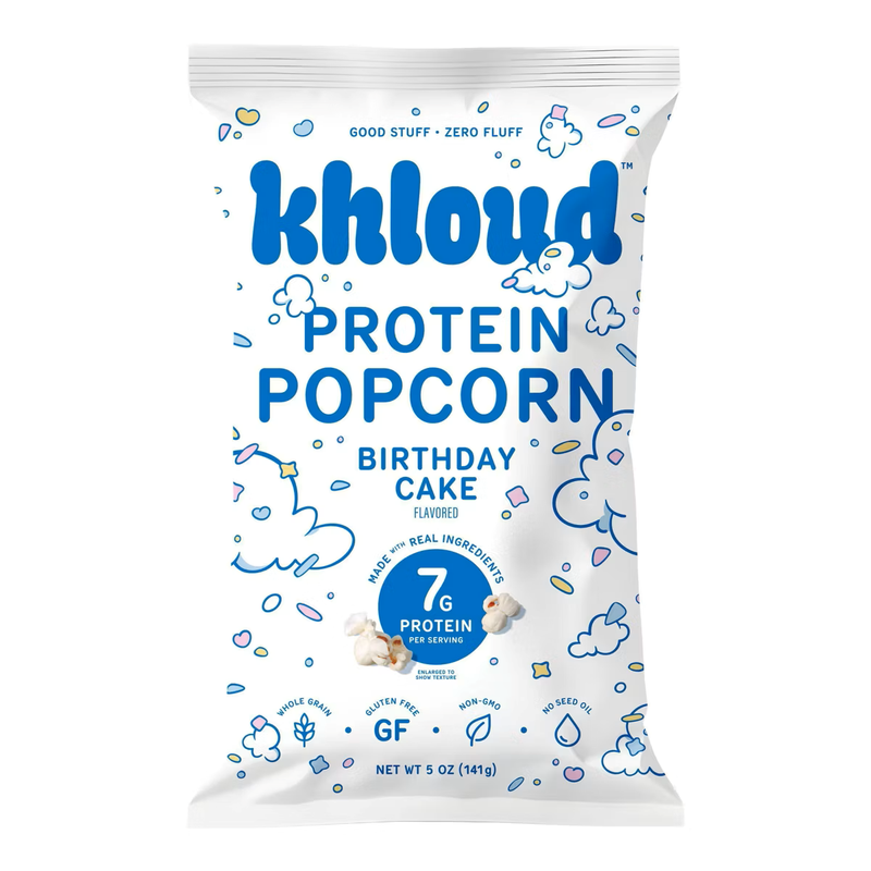 Khloud Birthday Cake Protein Popcorn 5oz