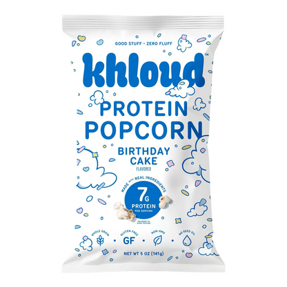 Khloud Birthday Cake Protein Popcorn 5oz